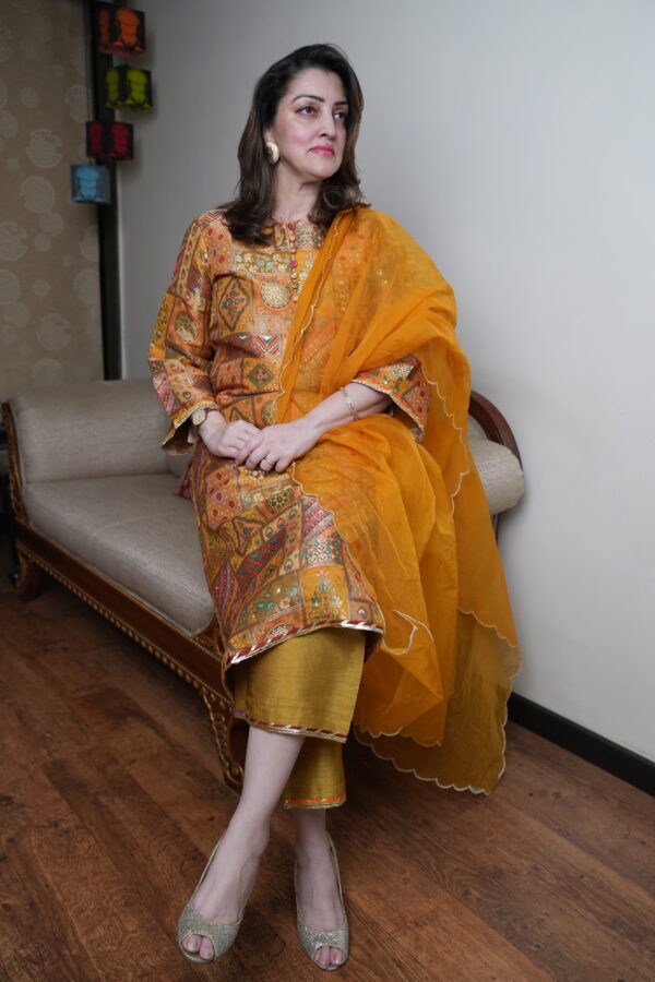 Yellow Brocade Set - Image 2