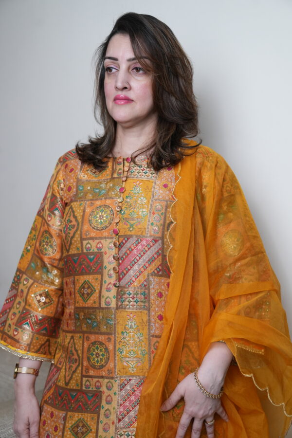 Yellow Brocade Set - Image 3